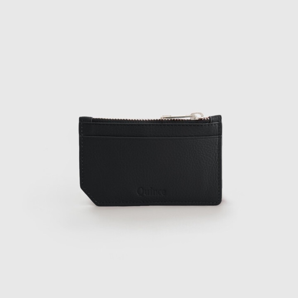 Quince Italian Pebbled Leather Card Case.